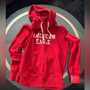 American Eagle Hoodie Red Men XS